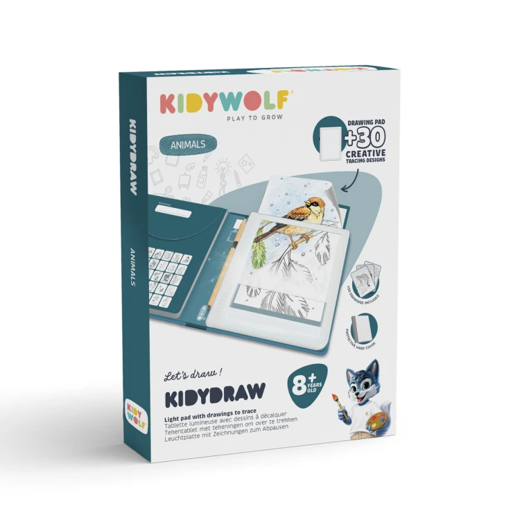 Pad rysunkowy tablet podświetlany K-DRAW PAD ANIMALS Kidywolf