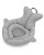 Wkładka do Kąpieli Wieloryb Moby Softspot Grey Skip Hop