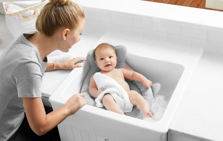 Wkładka do Kąpieli Wieloryb Moby Softspot Grey Skip Hop