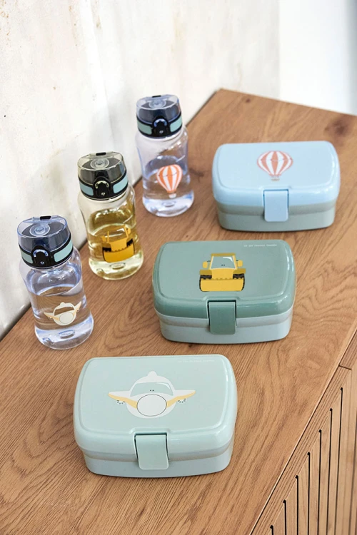 Lunchbox z wkładką śniadaniówka Tiny Drivers Samolot Lassig