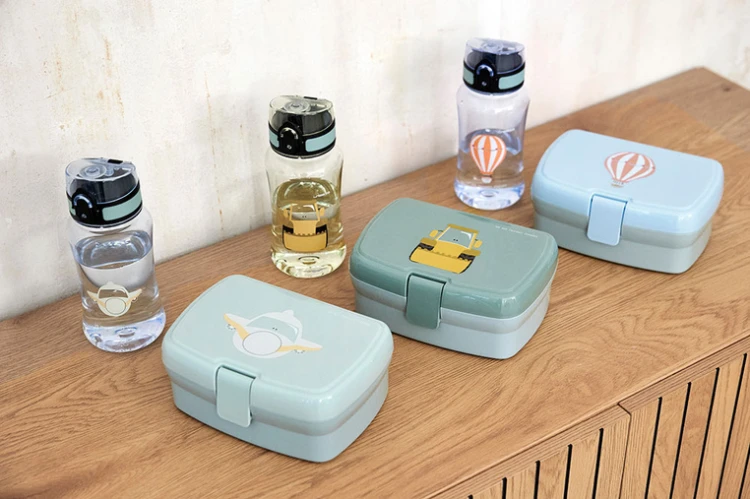 Lunchbox z wkładką śniadaniówka Tiny Drivers Samolot Lassig