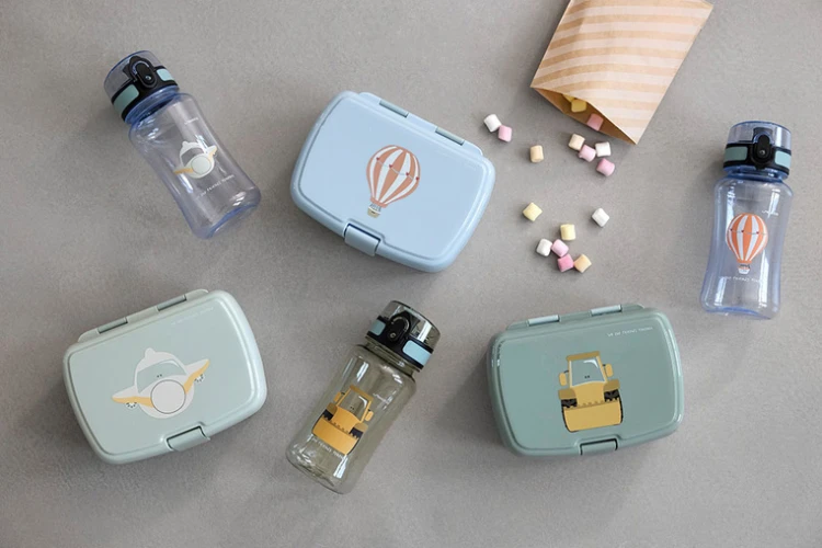 Lunchbox z wkładką śniadaniówka Tiny Drivers Samolot Lassig