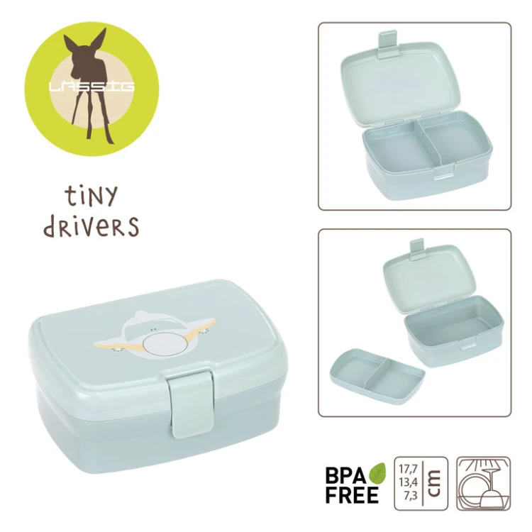 Lunchbox z wkładką śniadaniówka Tiny Drivers Samolot Lassig