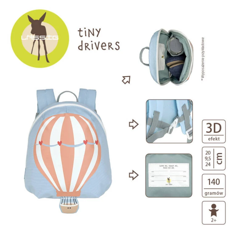 Plecak mini Tiny Drivers Balon Lassig