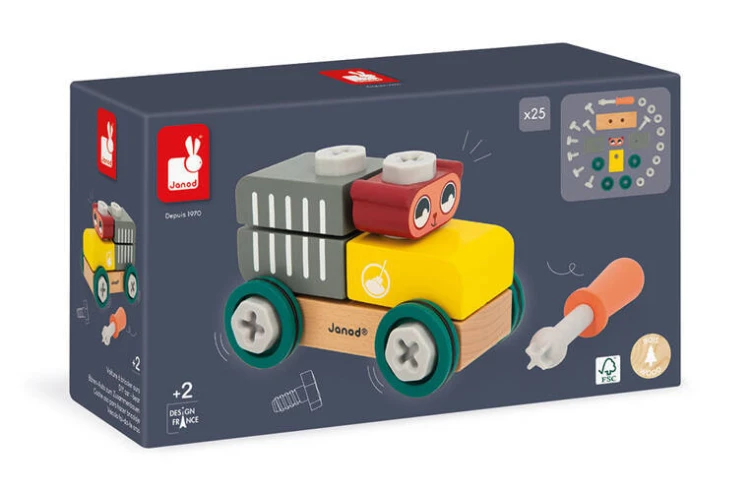 Samochód do składania Miś Brico ‘Kids 2+ Janod