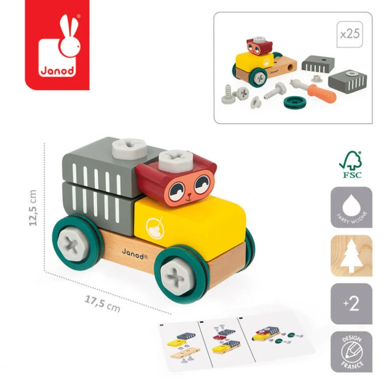 Samochód do składania Miś Brico ‘Kids 2+ Janod