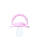 Smoczek pozycjonujący Pink A Boo LUU Kids