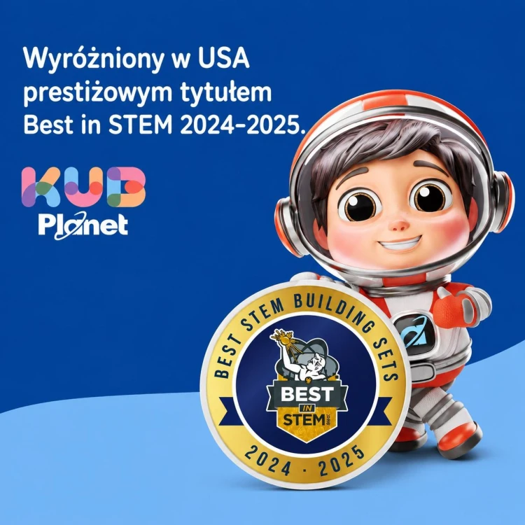 Magnetyczne klocki konstrukcyjne 3D  Edu 70 KUB Planet