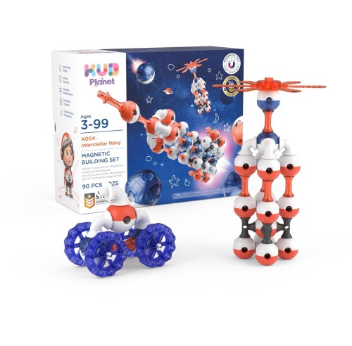 Magnetyczne klocki konstrukcyjne 3D 90 KUB Planet