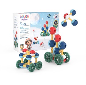 Magnetyczne klocki konstrukcyjne 3D 30 KUB Planet