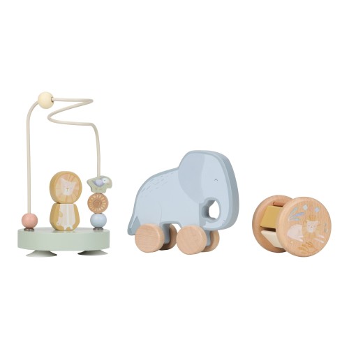 Drewniany zestaw prezentowy Safari Friends FSC Little Dutch