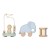 Drewniany zestaw prezentowy Safari Friends FSC Little Dutch