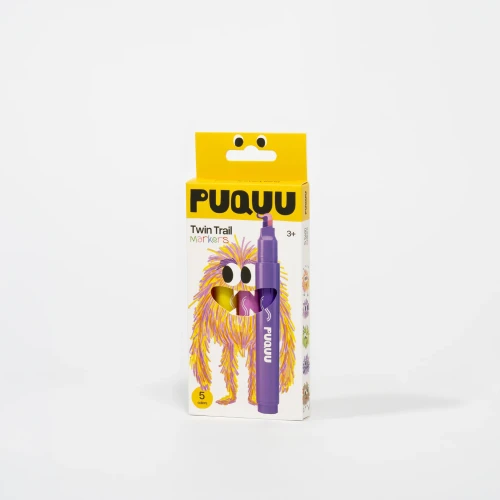 Markery dwukolorowe 5 kolorów PUQUU