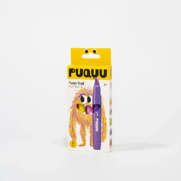 Markery dwukolorowe 5 kolorów PUQUU