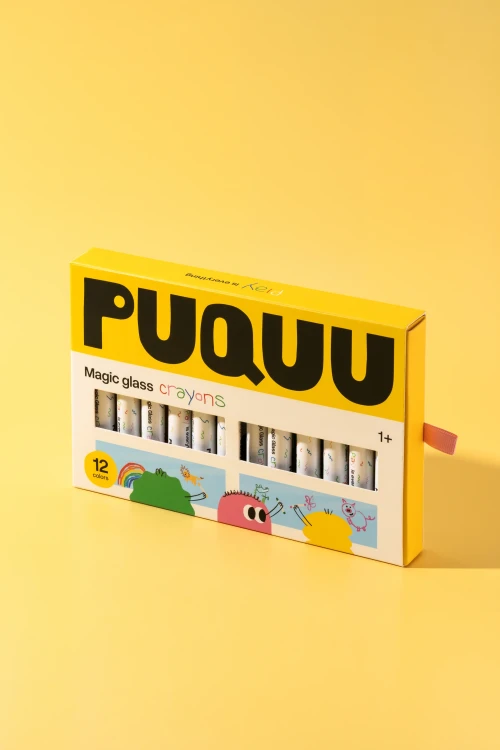 Kredki do szkła 12 kolorów PUQUU