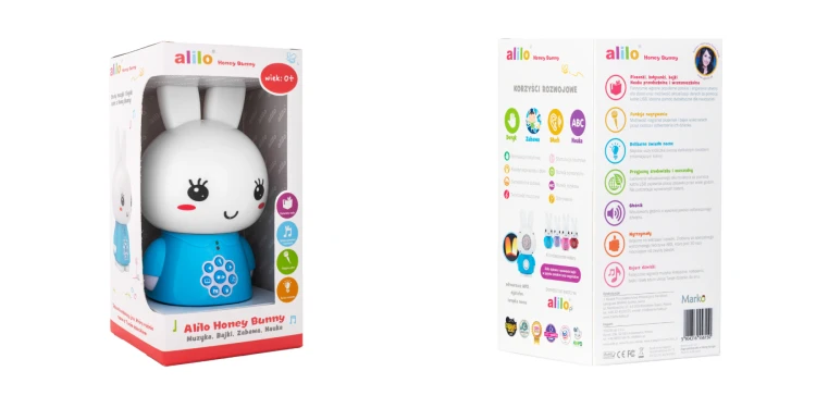 Króliczek Honey Bunny G6 niebieski Alilo