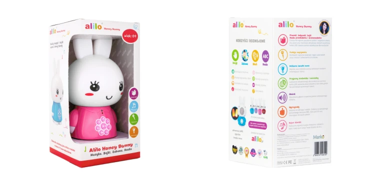 Króliczek Honey Bunny G6 różowy Alilo