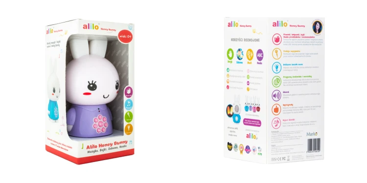 Króliczek Honey Bunny G6 fioletowy Alilo