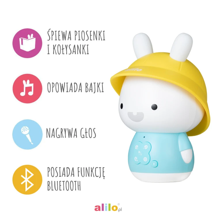 Króliczek Baby Bunny G9S+ - niebieski PLUS Alilo