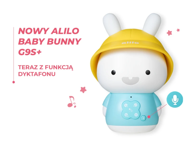 Króliczek Baby Bunny G9S+ różowy PLUS Alilo
