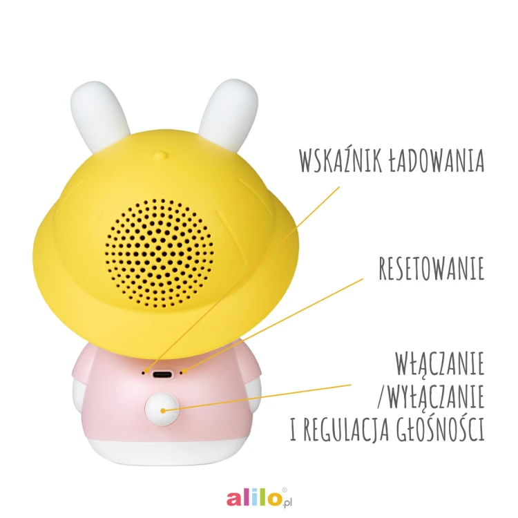 Króliczek Baby Bunny G9S+ różowy PLUS Alilo