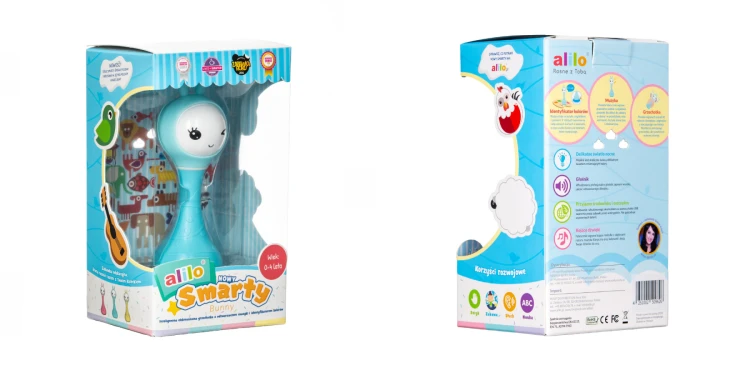 Króliczek Smarty Bunny R1 niebieski Alilo
