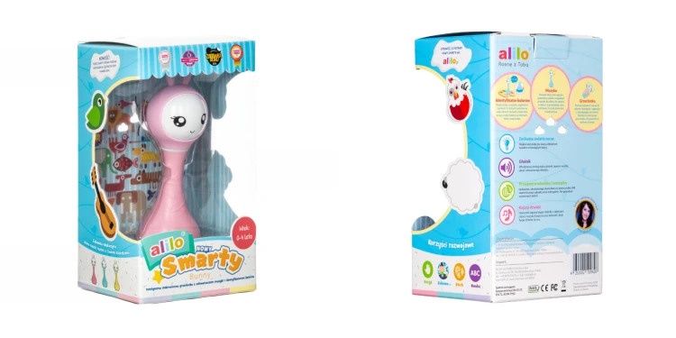Króliczek Smarty Bunny R1 różowy Alilo