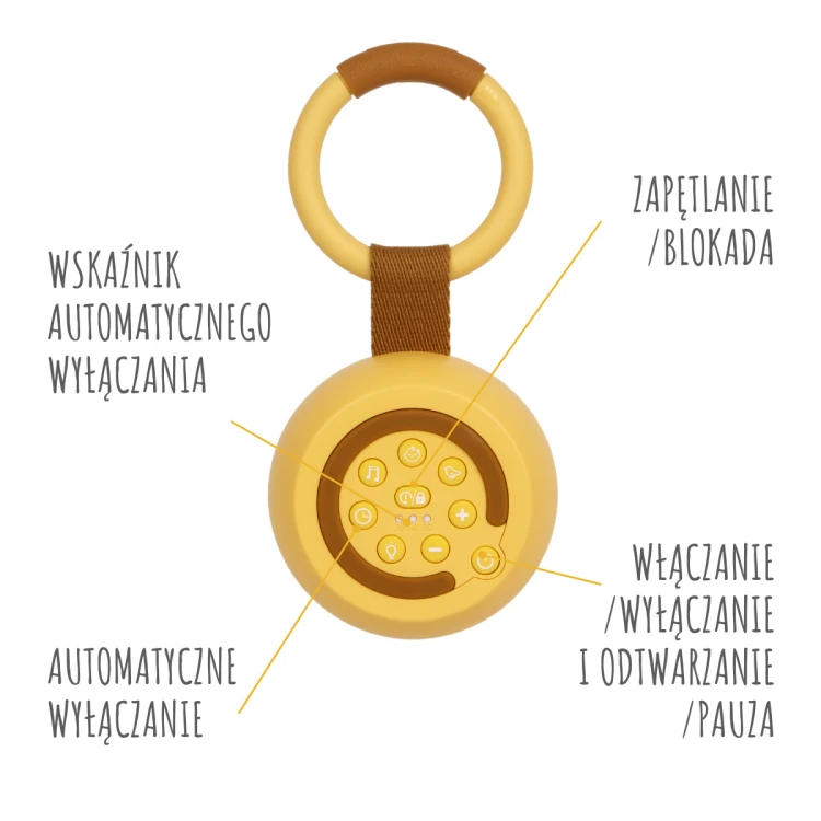 CocoNap W1 x pomelody odtwarzacz MP3 i lampka do karmienia mango Alilo