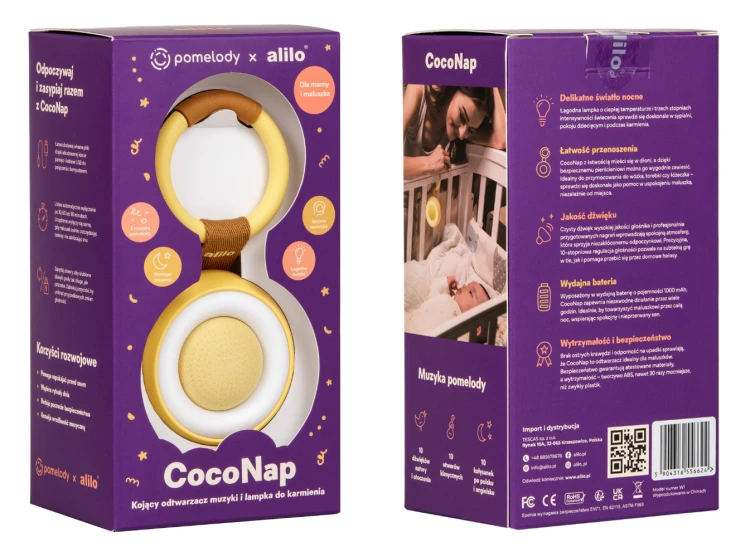 CocoNap W1 x pomelody odtwarzacz MP3 i lampka do karmienia mango Alilo