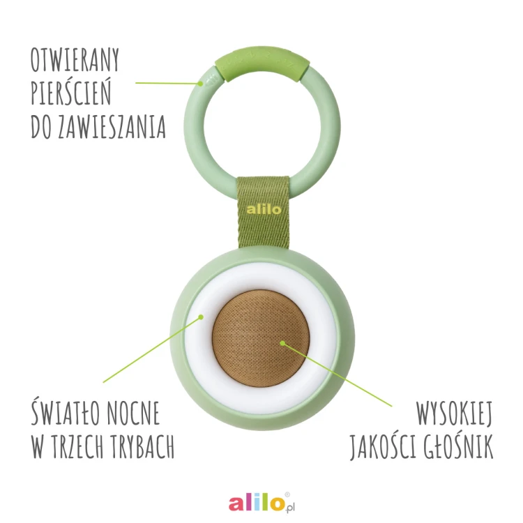 CocoNap W1 odtwarzacz MP3 i lampka do karmienia awokado Alilo
