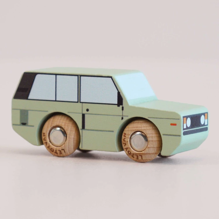Kolekcjonerski samochodzik GT155 Rory kombi drewniane auto Le Toy Van