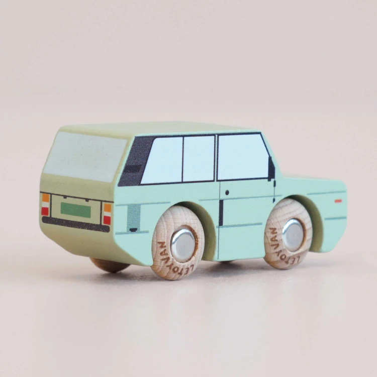 Kolekcjonerski samochodzik GT155 Rory kombi drewniane auto Le Toy Van