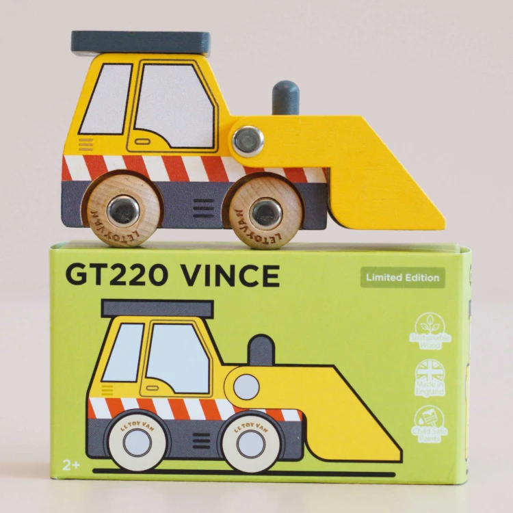 Kolekcjonerski samochodzik GT220 Vince ładowarka drewniane auto Le Toy Van