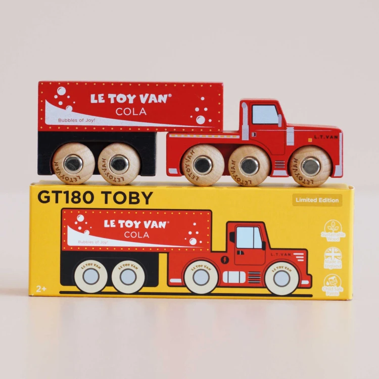 Kolekcjonerski samochodzik GT180 Toby ciężarówka drewniane auto Le Toy Van