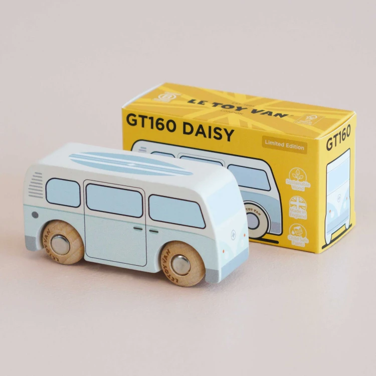Kolekcjonerski samochodzik GT160 Daisy kamper drewniane auto Le Toy Van