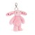 Breloczek Króliczek Różowy z Kwiecistymi Uszami 18 cm Jellycat