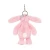 Breloczek Króliczek Różowy z Kwiecistymi Uszami 18 cm Jellycat