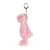 Breloczek Króliczek Różowy z Kwiecistymi Uszami 18 cm Jellycat