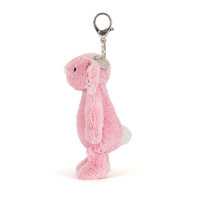 Breloczek Króliczek Różowy z Kwiecistymi Uszami 18 cm Jellycat