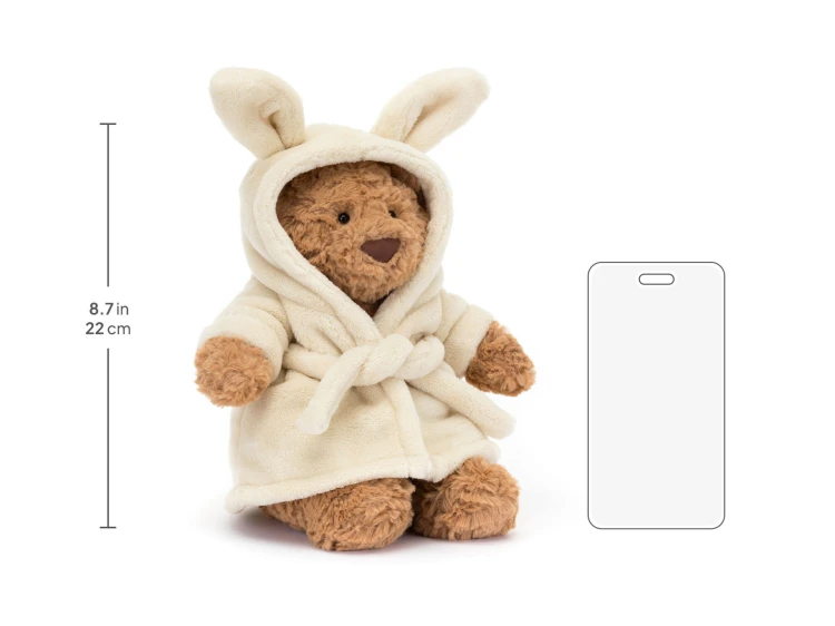 Miś Bartłomiej w Szlafroku 26 cm Jellycat wymiary