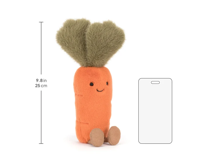 Zabawna Marchewka 28 cm Jellycat wymiary