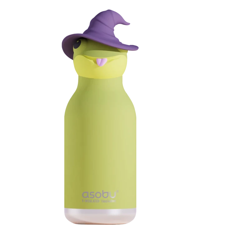 Butelka termiczna ze słomką Spookie Witch wiedźma 460 ml Asobu