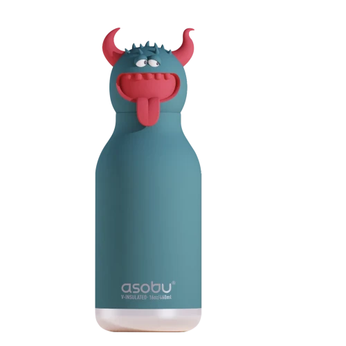 Butelka termiczna ze słomką Spookie Beast bestia 460 ml Asobu