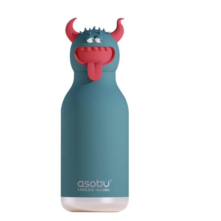 Butelka termiczna ze słomką Spookie Beast bestia 460 ml Asobu