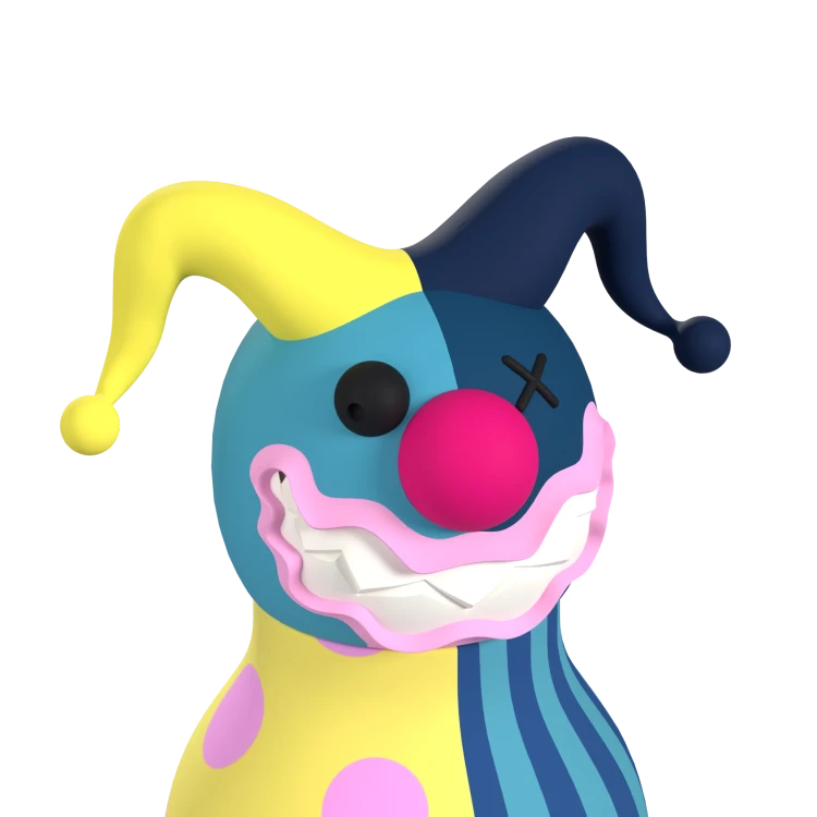 Butelka termiczna ze słomką Spookie Clown klaun 460 ml Asobu