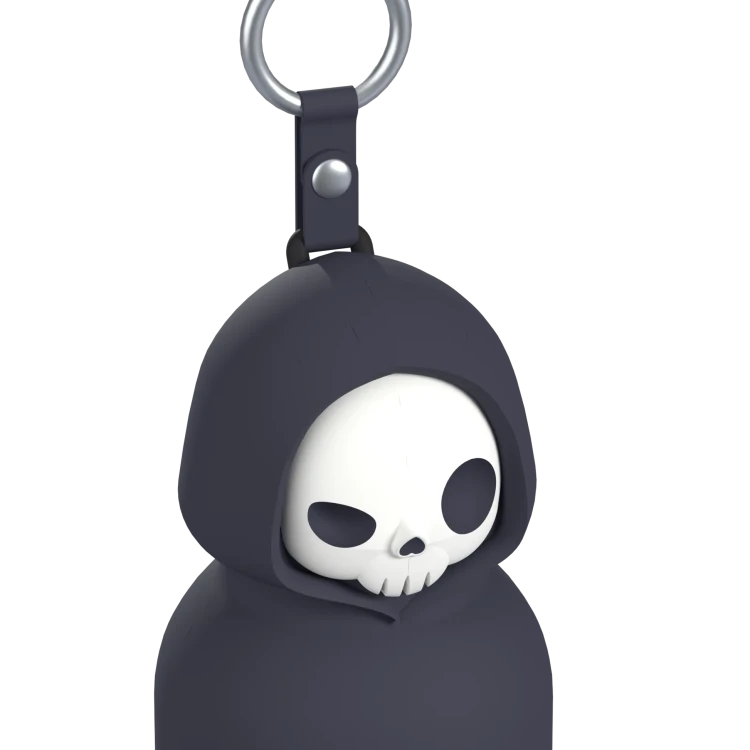 Butelka termiczna ze słomką Mini Spookie Skeleton szkielet 200 ml Asobu