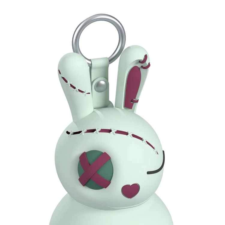 Butelka termiczna ze słomką Mini Spookie Undead Bunny królik 200 ml Asobu