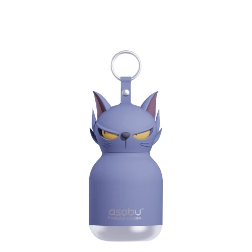 Butelka termiczna ze słomką Mini Spookie Phantom Cat kot 200 ml Asobu