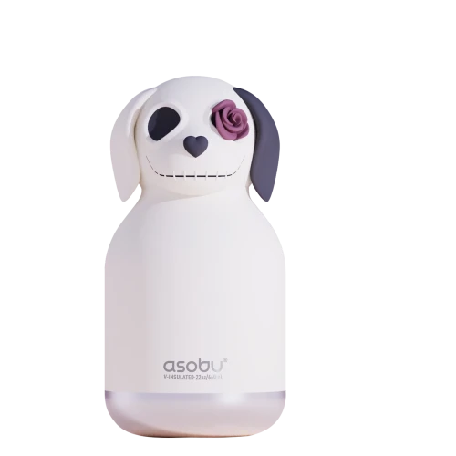 Butelka termiczna ze słomką Maxi Spookie Undead Dog pies 660 ml Asobu