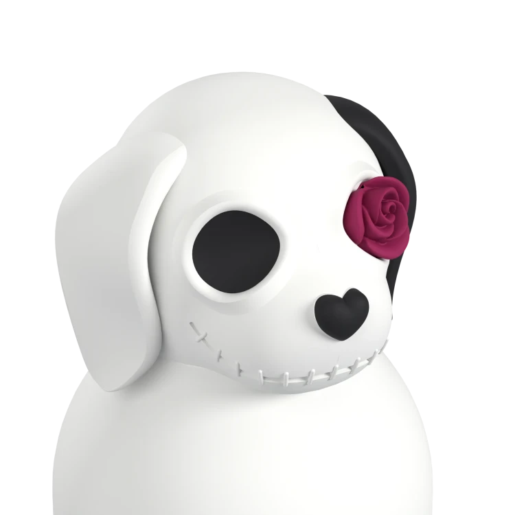 Butelka termiczna ze słomką Maxi Spookie Undead Dog pies 660 ml Asobu